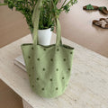 Chic Color Block Polka Dots Embroideries Shoulder Bags 6W10BBG1323