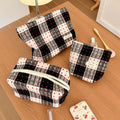 Vintage Plaid Makeup Bag - DippedShop Wholesale - #0963
