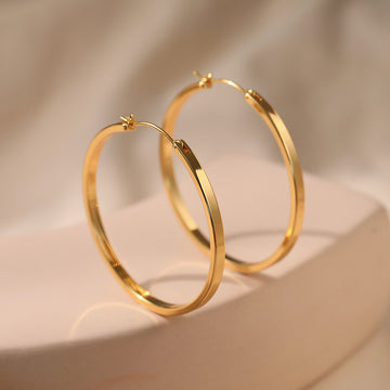 Simple Cool Circle Endless Hoop Earrings DPJE1227