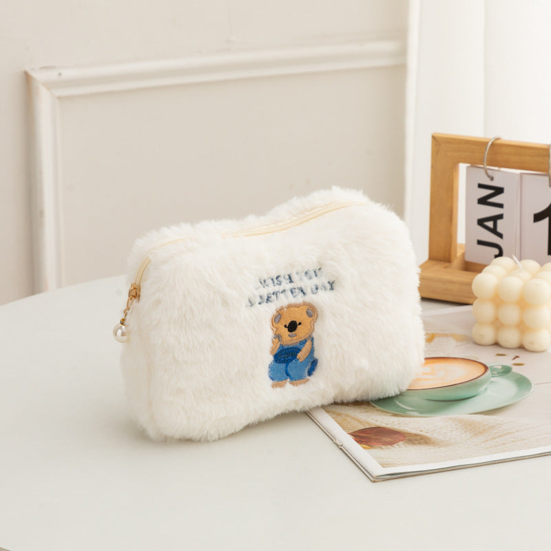 Plush Rabbit Cosmetic Bag - DippedShop Wholesale - #9203