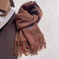 Striped Tassel Shawl Scarf - DippedShop Wholesale - #3731