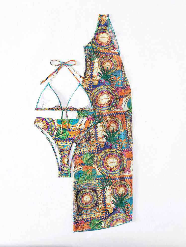 Leopard Halter Bikini Set - DippedShop Wholesale - #2067