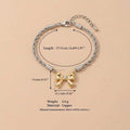 Trendy Gold Plated Zirconia Chain Bracelet 6W6JBR331