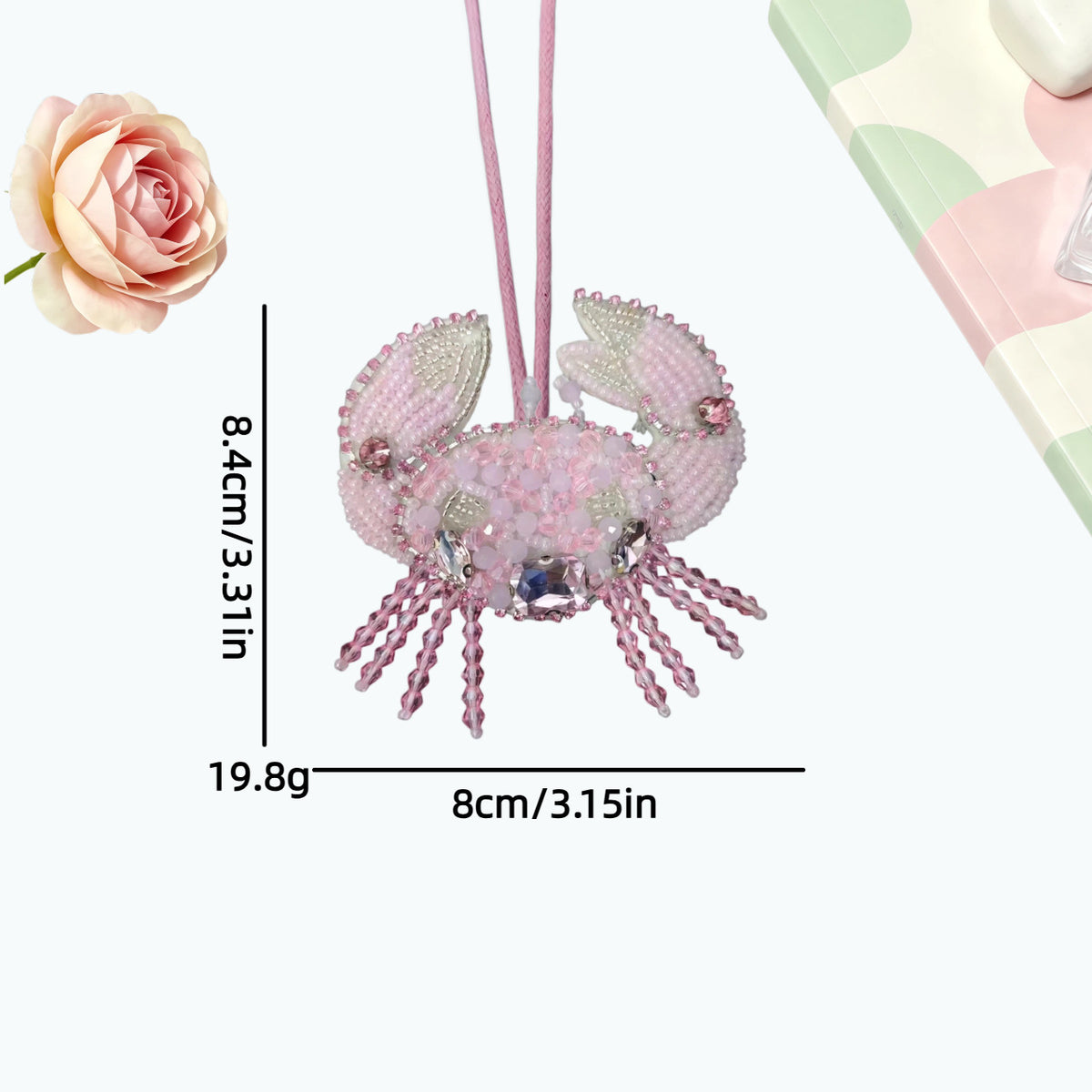 Creative Handmade Beads Jellyfish Bag Charm 6W10BBC799