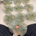 Fshion Pearl Mesh Ruffled Hair Scrunchies MK2BW6W6HSR64