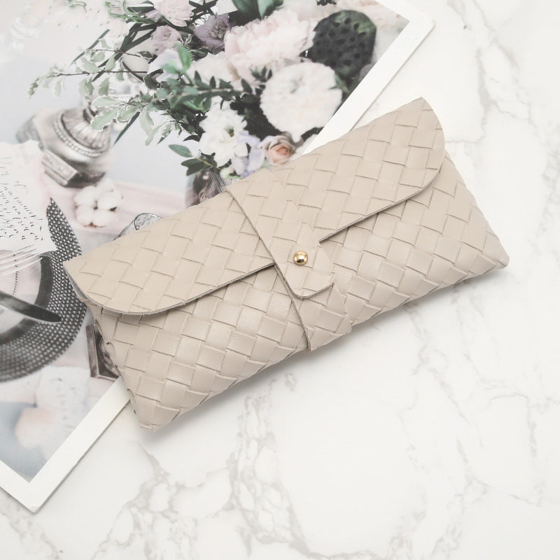 Braided PU Sunglasses Case - DippedShop Wholesale - #2803