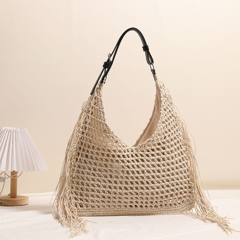 Tassel Hollow Out Beach Tote - DippedShop Wholesale - #1267