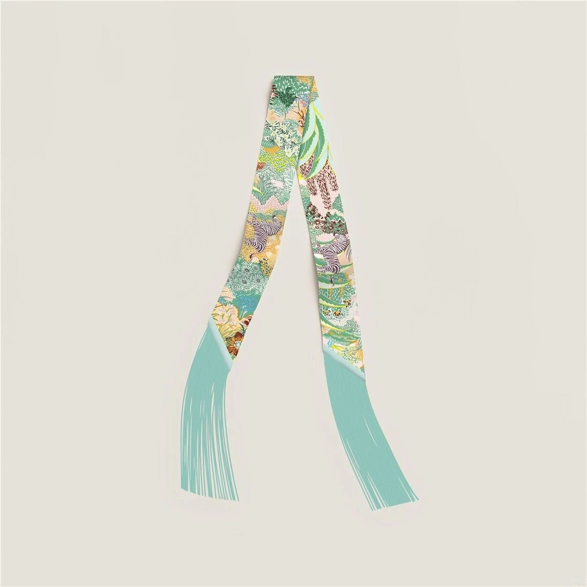 Color Block Silk Scarf - DippedShop Wholesale - #6467
