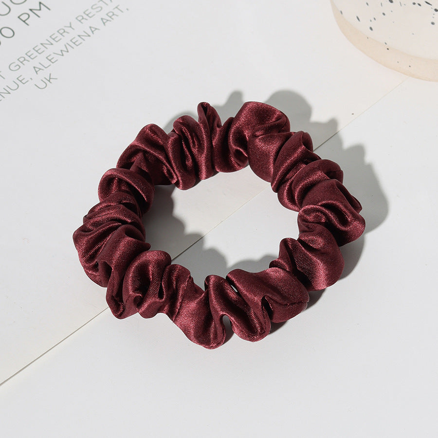 Simple Solid Color Ruffled Hair Scrunchies 6W6HSR332