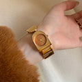 Chunky Geometric Gold Watch - DippedShop Wholesale - #4915