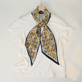 Stylish Checkerboard Pattern Silk Scarf 6W6NSI259
