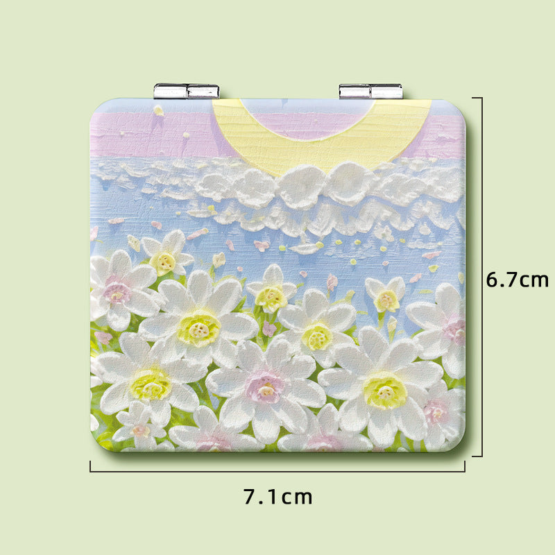 Portable Dual-Sided Makeup Mirror - DippedShop Wholesale - #2003