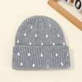 Rhinestone Cuffed Knit Beanie - DippedShop Wholesale - #1987