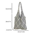 Minimalist Color Block Zebra Pattern Shoulder Bags 6W10BBG1558
