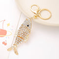 Funny Rhinestones Dolphin Pendant Keychain Bag Charm 6W10BBC632