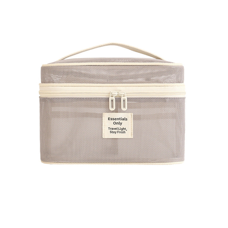 Retro Plaid Pattern Large Capacity Cosmetic Bag 6S5CO119