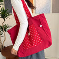 Simple Polka Dots Lightweight Canvas Tote Bag 6W10BBG2471