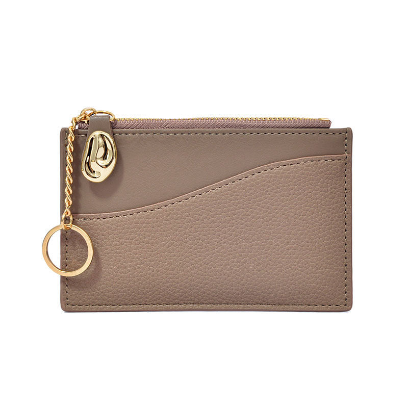 Minimalist Solid Color PU Coin Purse Wallet 6S10BWB127