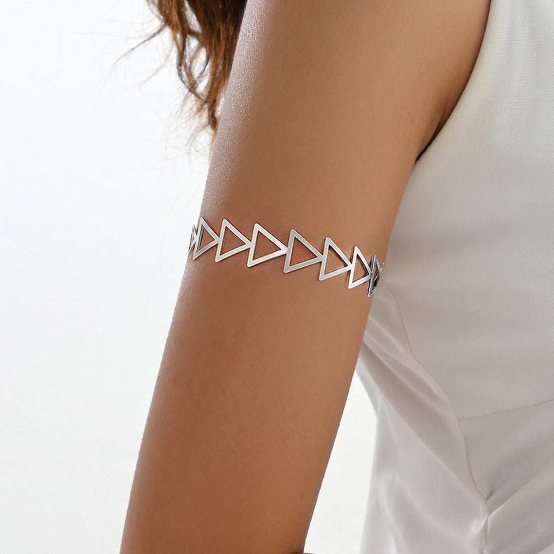 Simple Hellow Out Triangle Arm Cuff DPJAC6