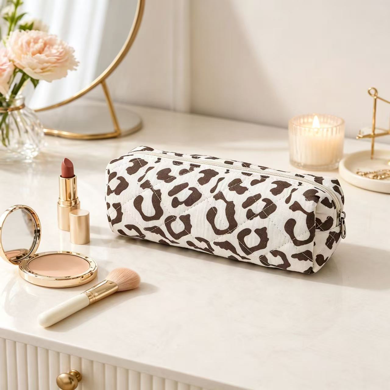 Classic Leopard Print Portable Pencil Case 6S10BOB1034