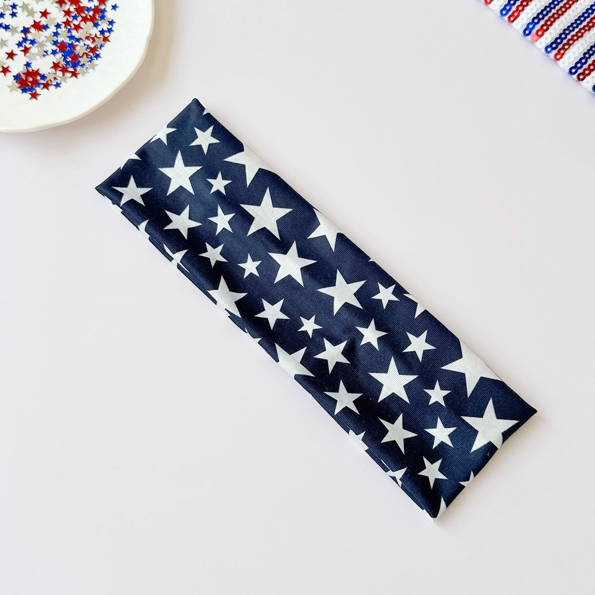 USA Flag Pattern Lightweight Sports Hair Band 8AS6HBD65L