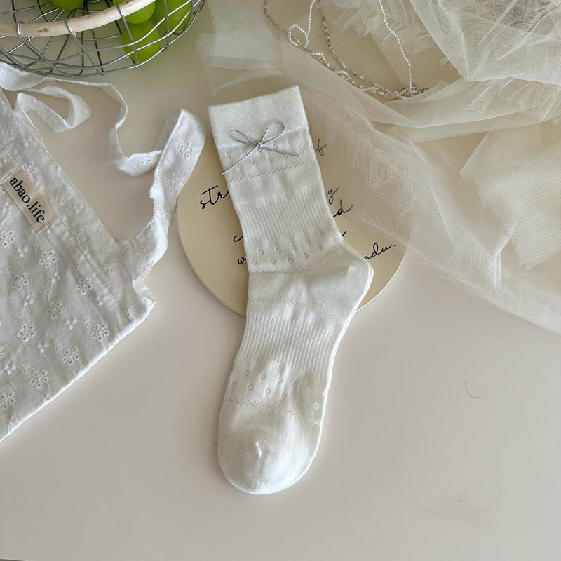 Cute Bow Knot Socks - DippedShop Wholesale - #4739
