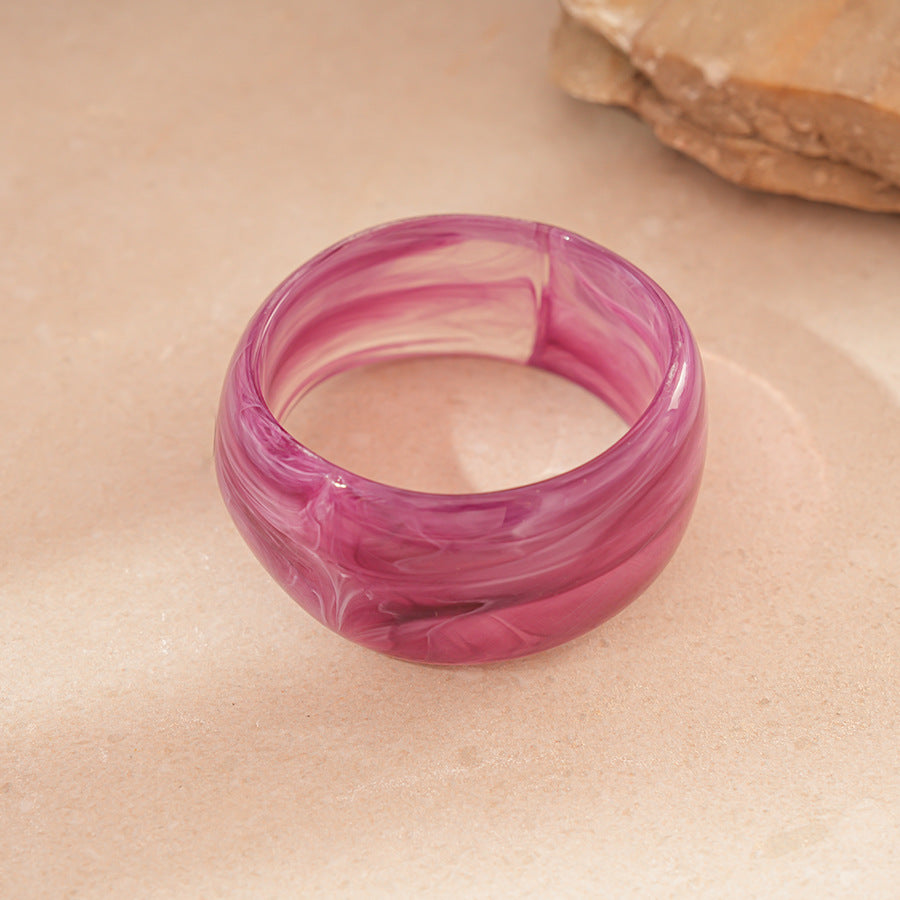 Purple Irregular Acrylic Bracelets - DippedShop Wholesale - #0835