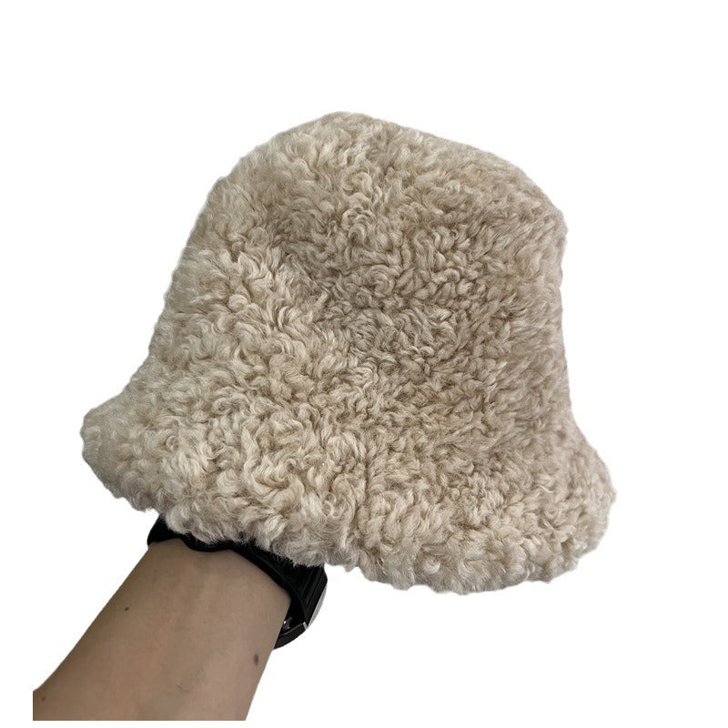 Faux Lamb Wool Bucket Hat - DippedShop Wholesale - #9139