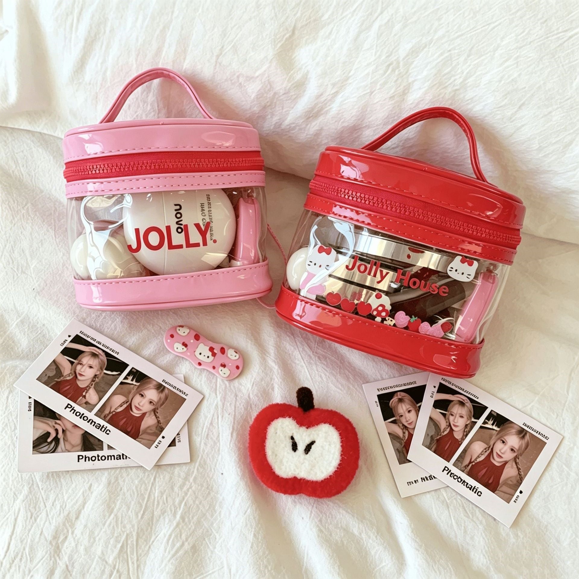Stylish Waterproof Clear PVC Portable Cosmetic Bag MK2BW6S10BOB110