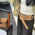 Vintage Faux Suede Wide Adjustable Bag Belt 6W6JBT223