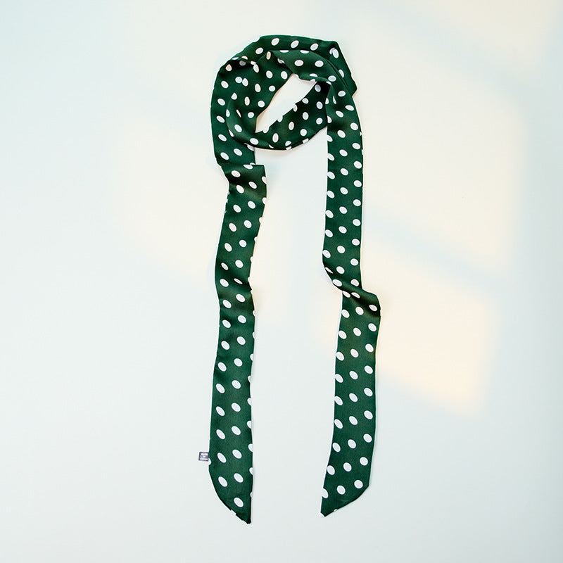 Polka Dot Silk Scarf - DippedShop Wholesale - #2515