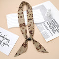 Cute Polka Dots Beaded Decor Silk Scarf 6W6NSI214