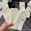 Solid Color Soft Socks - DippedShop Wholesale - #7763