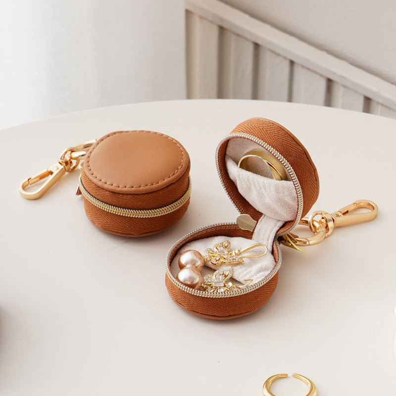Mini Portable Travel Jewelry Box with Keychain 6W13HSJ110