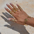Ocean Style Geometric Gold Pla - DippedShop Wholesale - #1315