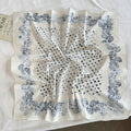 Vintage Striped Polka Dots Print Silk Scarf MK2BLW6W6NSI75