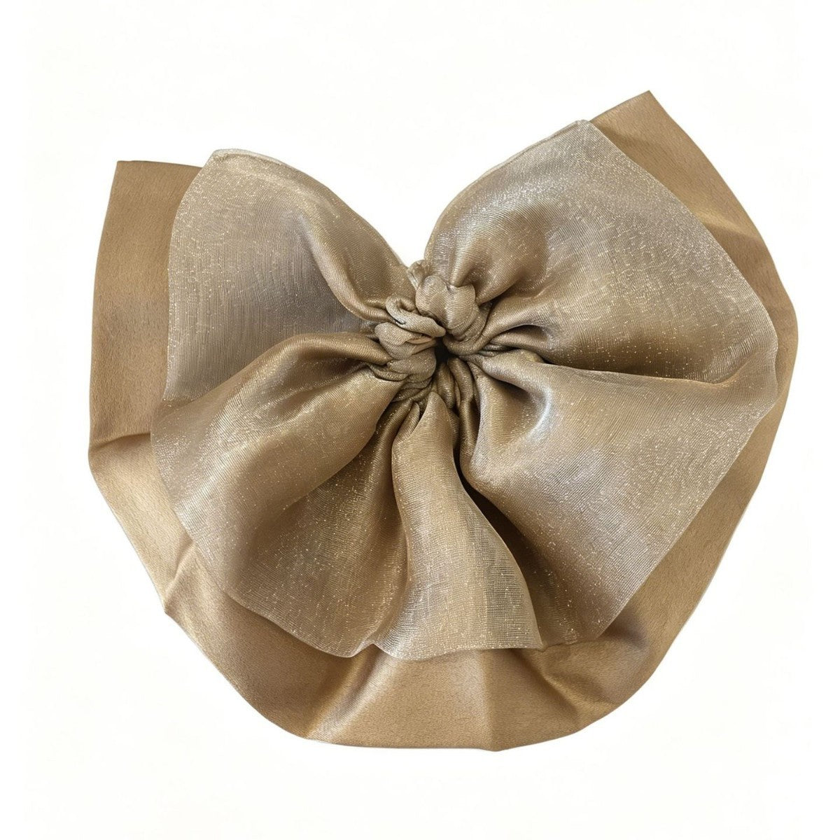 Double Layer Mesh Bow Hair Scrunchie MK2BLW6W6HSR29
