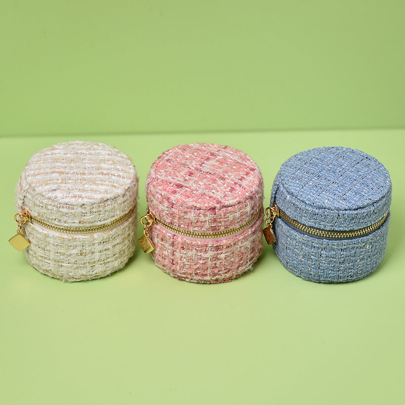 Mini Round Travel Jewelry Box - DippedShop Wholesale - #1139