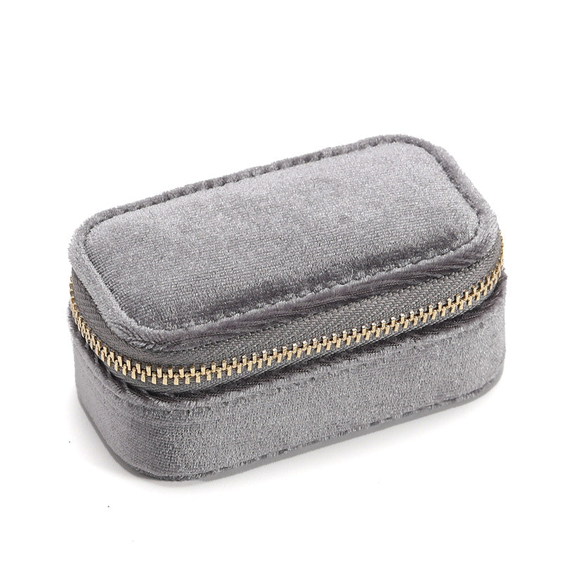 Mini Solid Color Velvet Jewelry Case 8CW6BOB295L