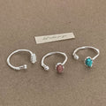 Open Turquoise Ring - DippedShop Wholesale - #5267