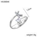 Simple Gold Plated Rhinestone - DippedShop Wholesale - #8947