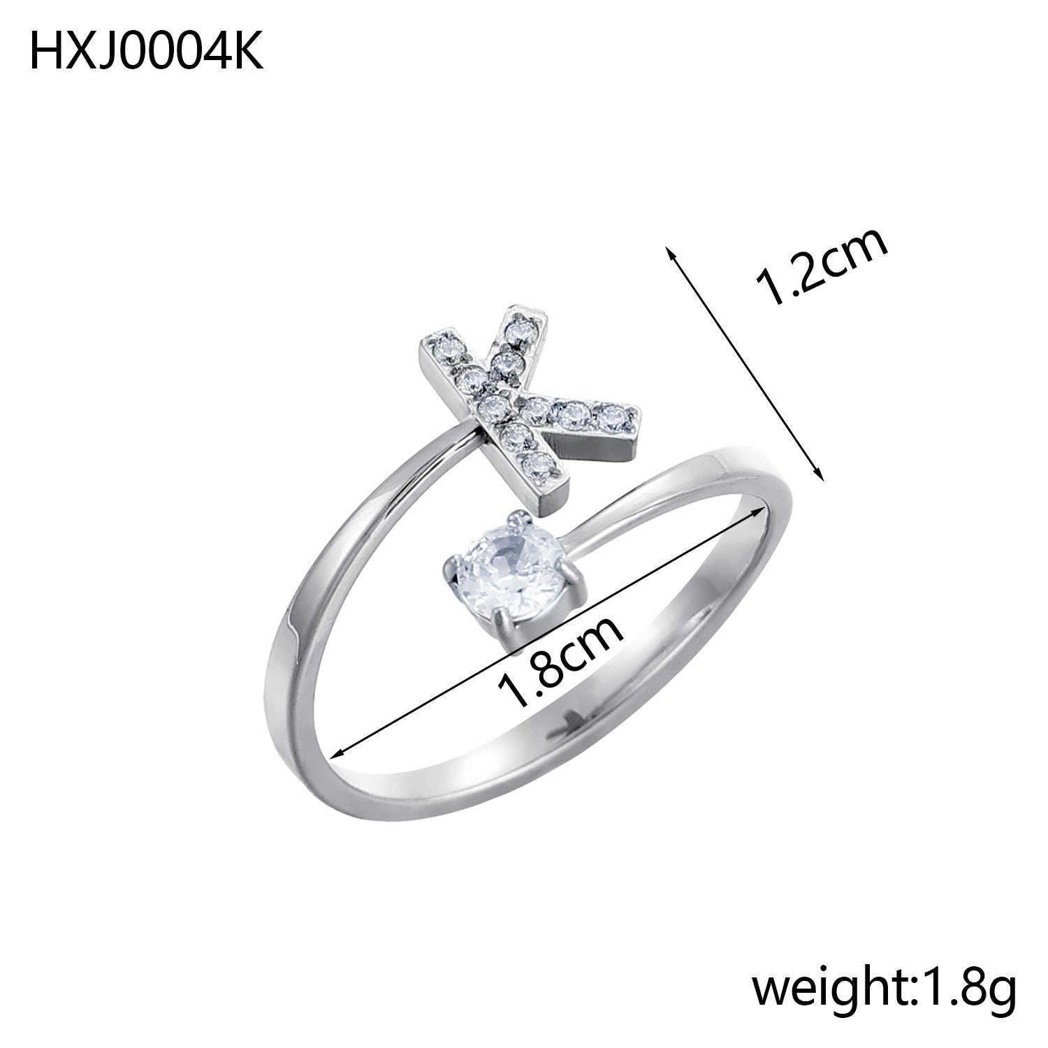 Simple Gold Plated Rhinestone - DippedShop Wholesale - #8947