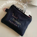 Letter Embroidered Mini Coin P - DippedShop Wholesale - #0867