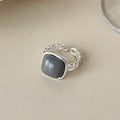 Stylish Gold Plated Diamond Open Ring 8ZA6JRG120T
