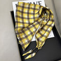 Chic Solid Color Floral Print Silk Scarf 6W6NSI215