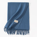 Warm Solid Color Tassel Scarf 6W6NSW305
