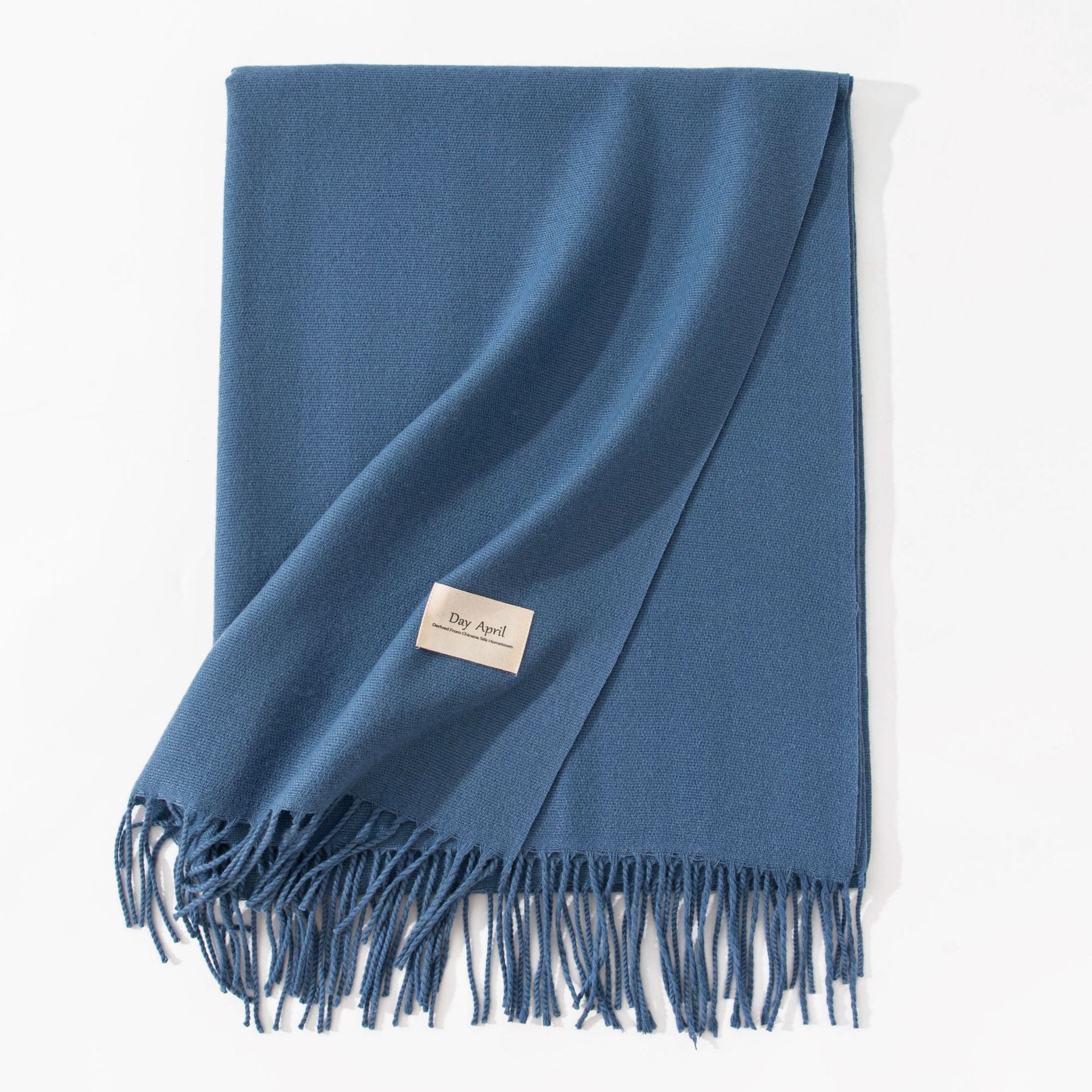 Warm Solid Color Tassel Scarf 6W6NSW305
