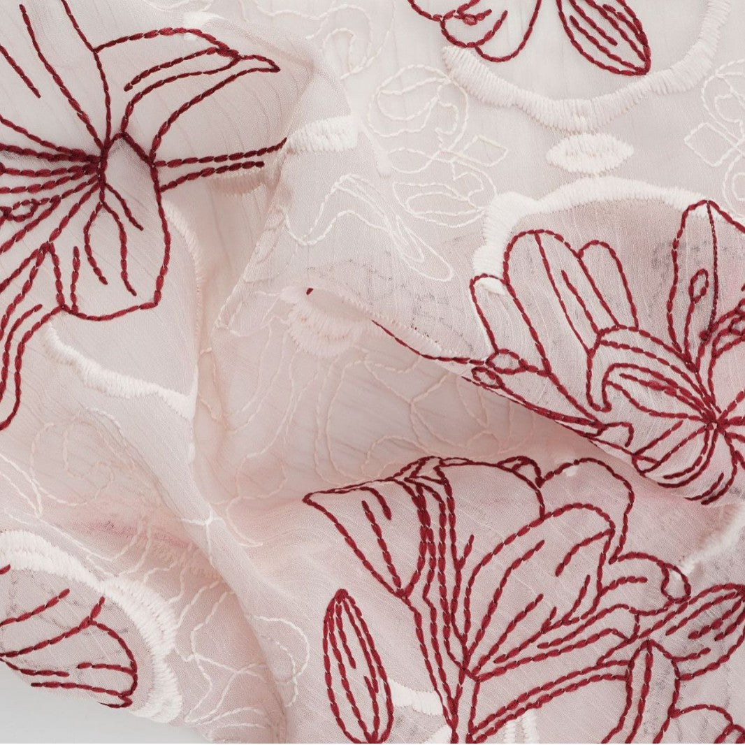 Sweet Floral Embroidery Triangle Head Scarves 6W6NSI230