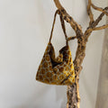 Embroidered Velvet Tambourine Shoulder Bag - DippedShop Wholesale - #7635