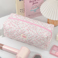 Quilted Floral Cosmetic Bag - DippedShop Wholesale - #6147